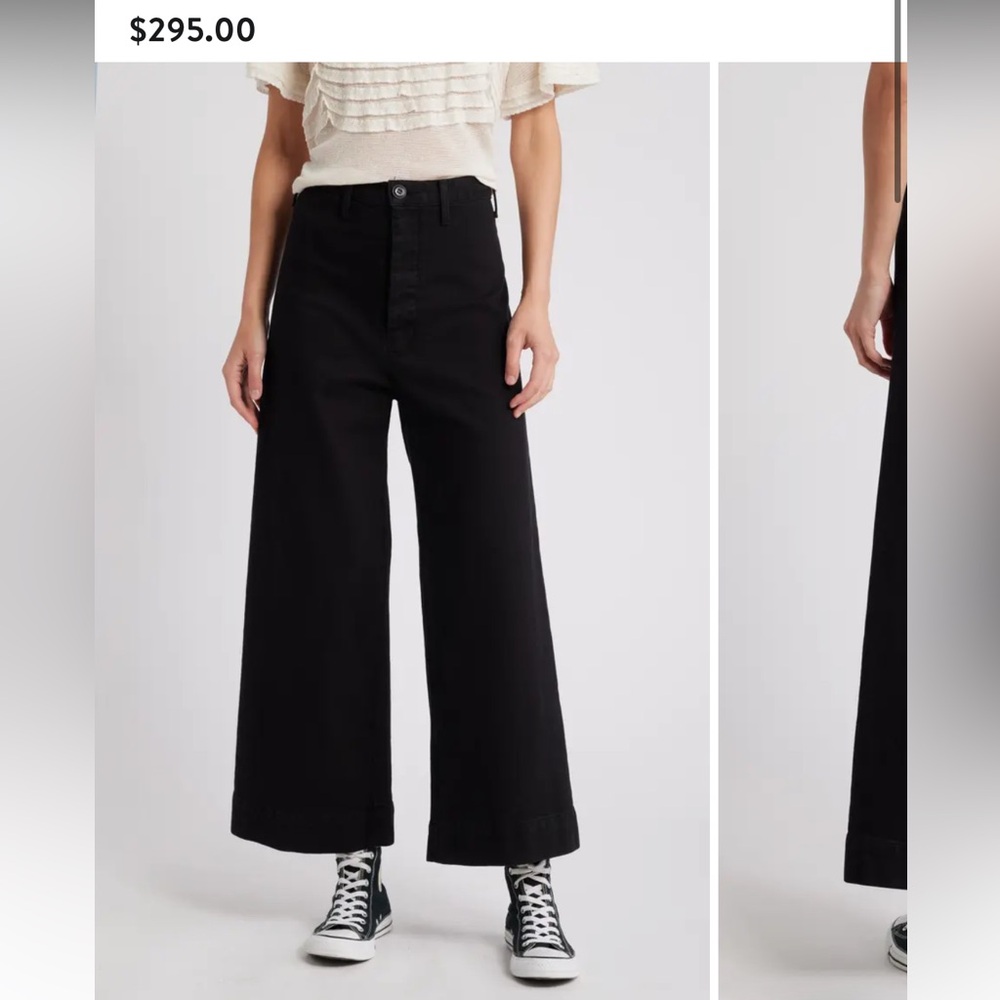The GREAT. seafair black high waisted jeans